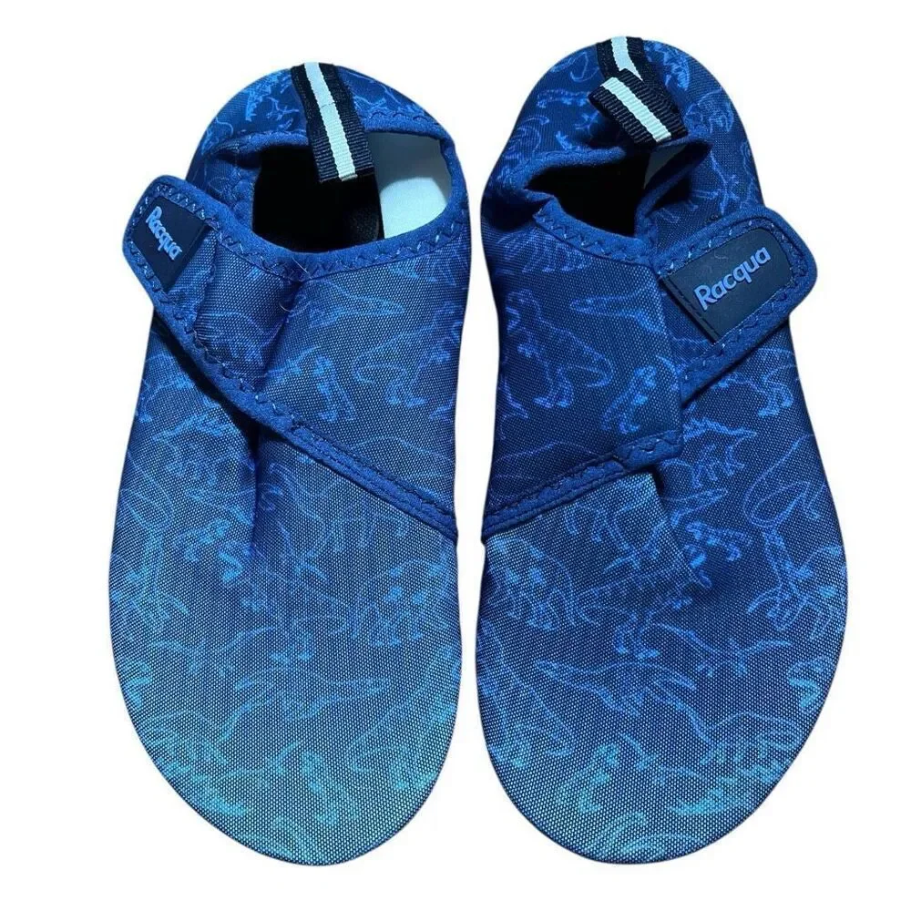 Racqua Blue Dinosaur Water ShoesSz 38/39 Boys New‎